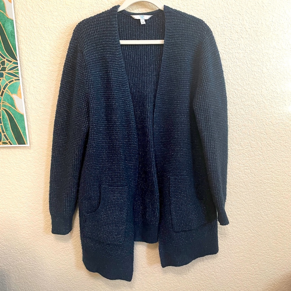 Thick open front cardigan